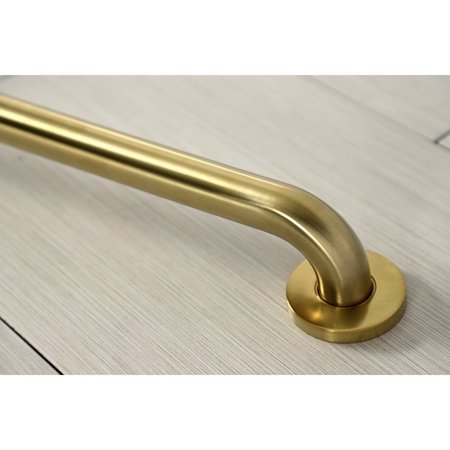Kingston Brass 44.81 L, Contemporary, Brass, DR514427 Meridian 42" X 1-1/4" ADA Grab Bar, Brushed Brass DR514427